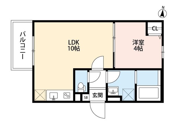 TATERUApartment加美鞍作2丁目A棟の物件間取画像